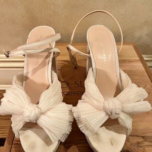 LOEFFLER RANDALL Women's Natalia Pleated Platform High Block Heel Sandals